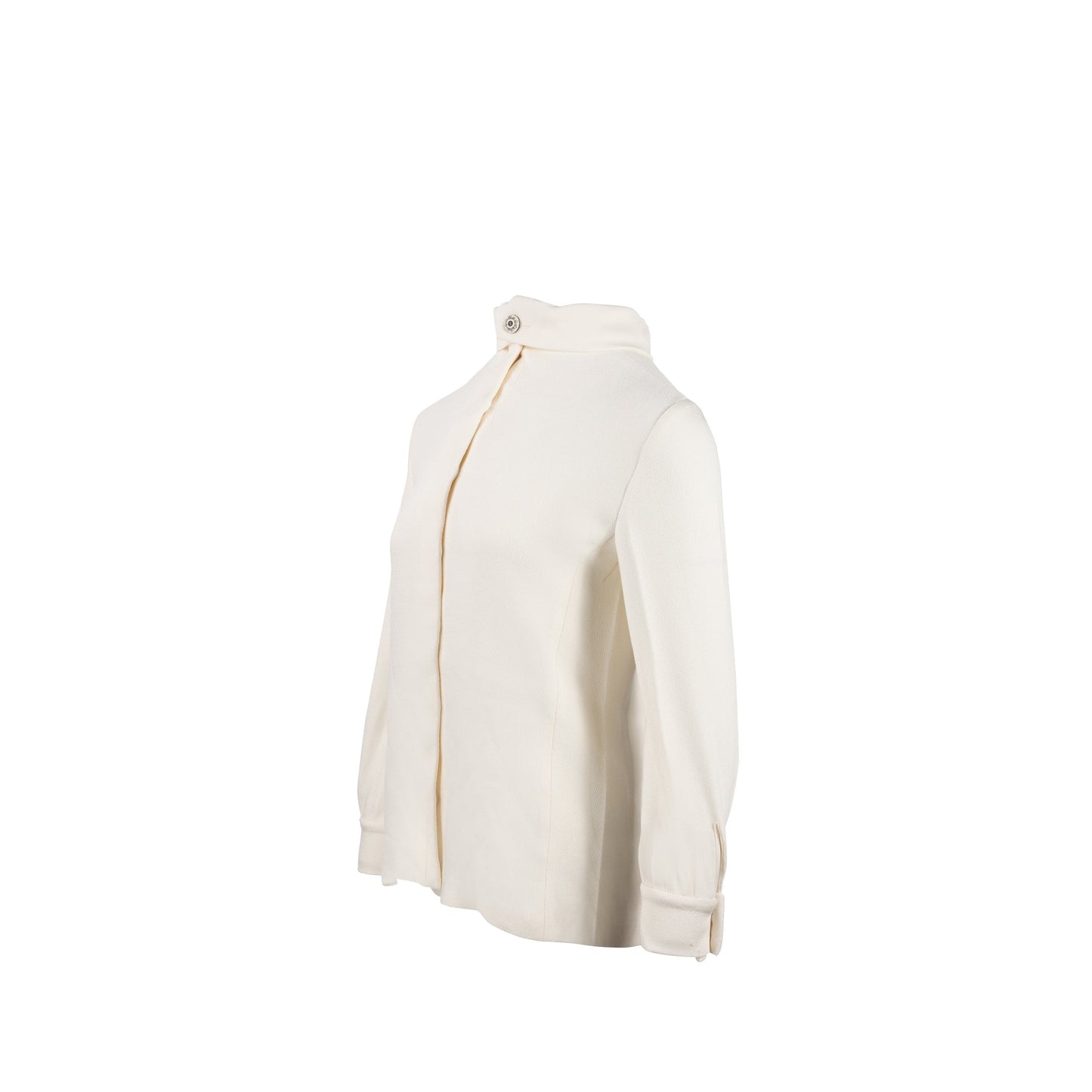 Chanel 22C Runway Silk Crepe Blo White Handbag