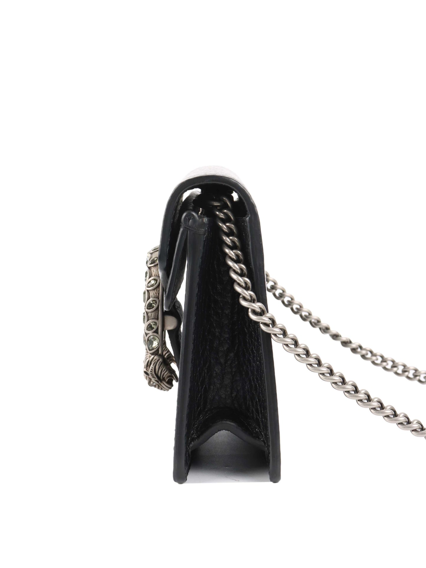 Gucci Black Super Mini Dionysus Bag.