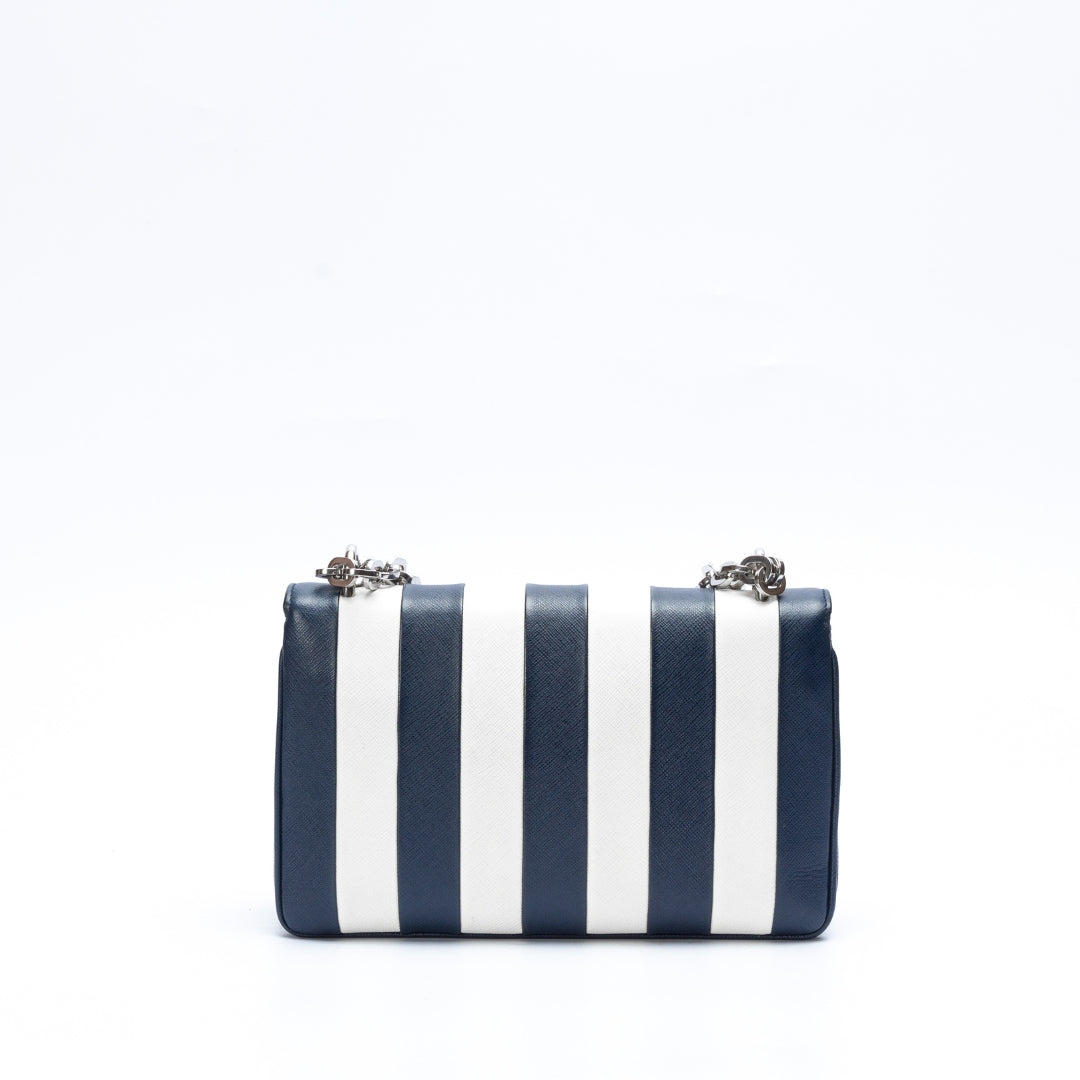 Prada Lux Baiadera Shoulder Bag Leather Saffiano