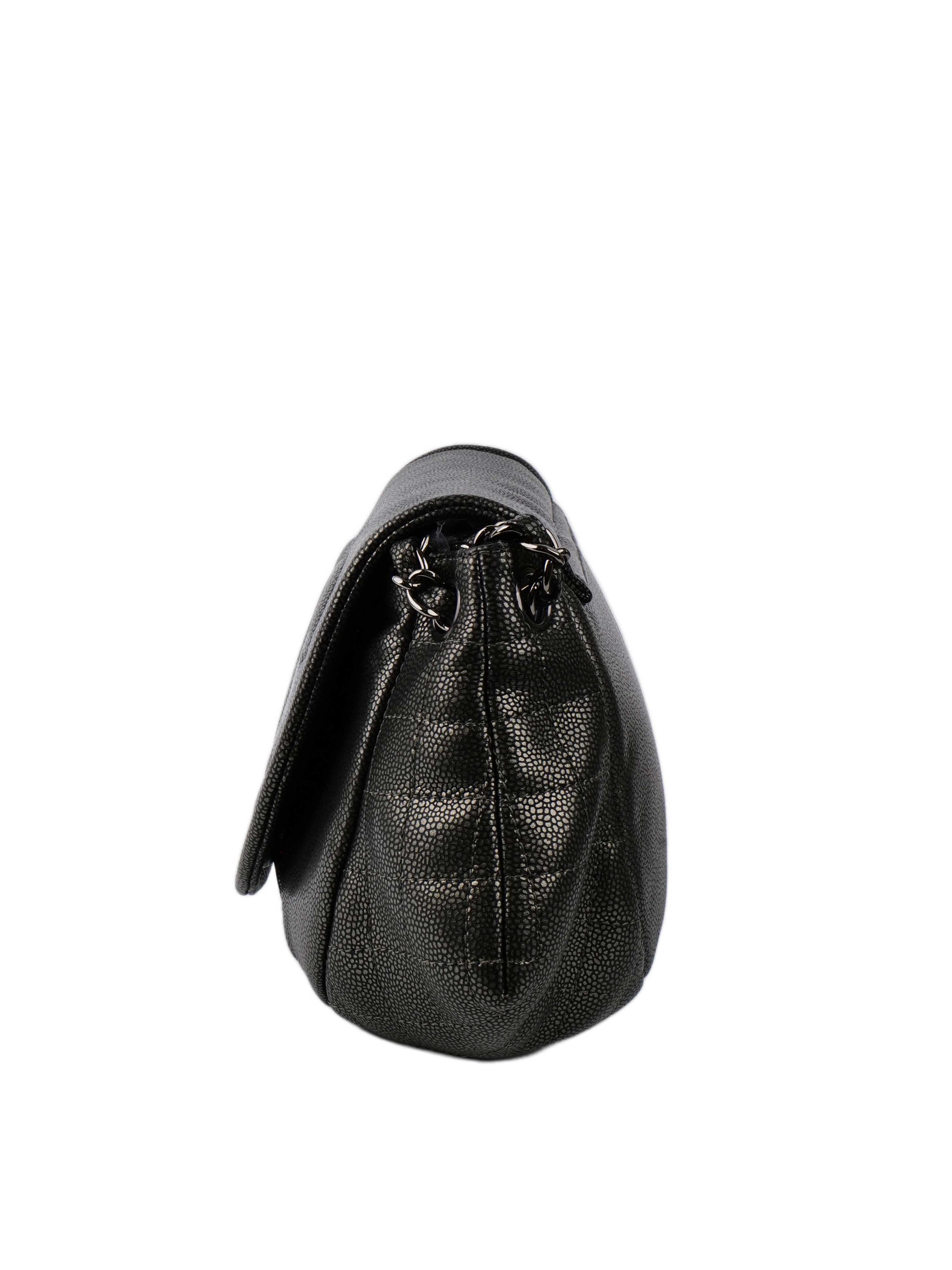 Chanel Mechanic Grey Half Moon Bag.