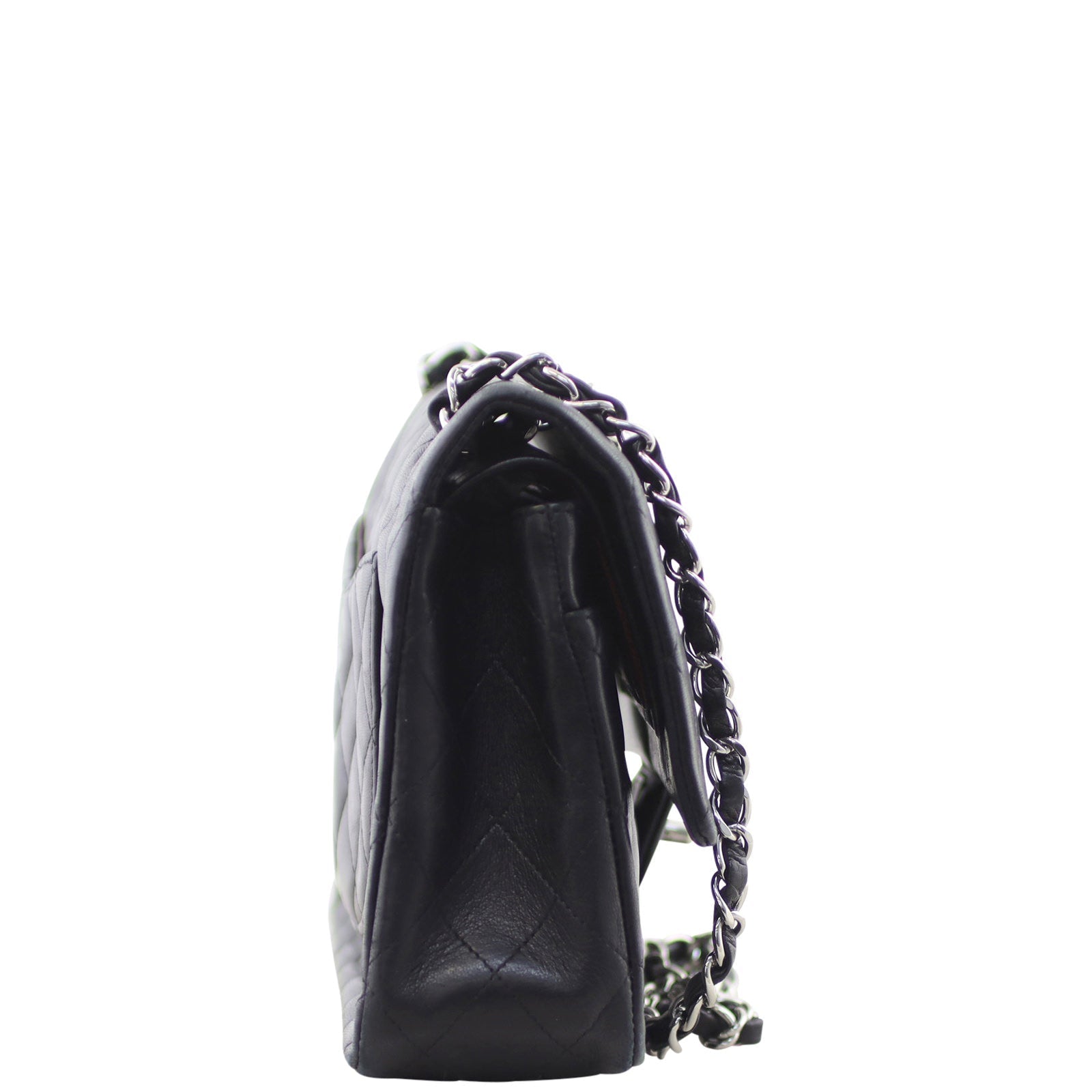 Chanel Classic Double 10 Series Handbag Black Medium