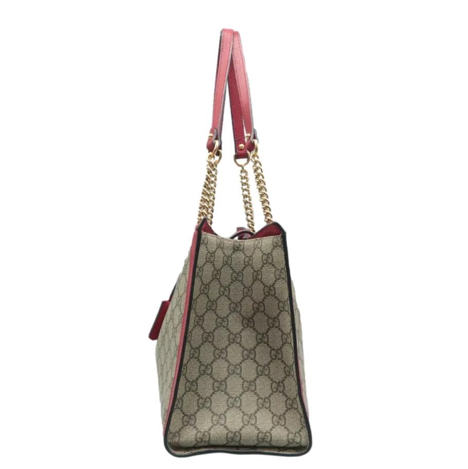 Gucci Padlock Supreme Tote Bag Canvas Red