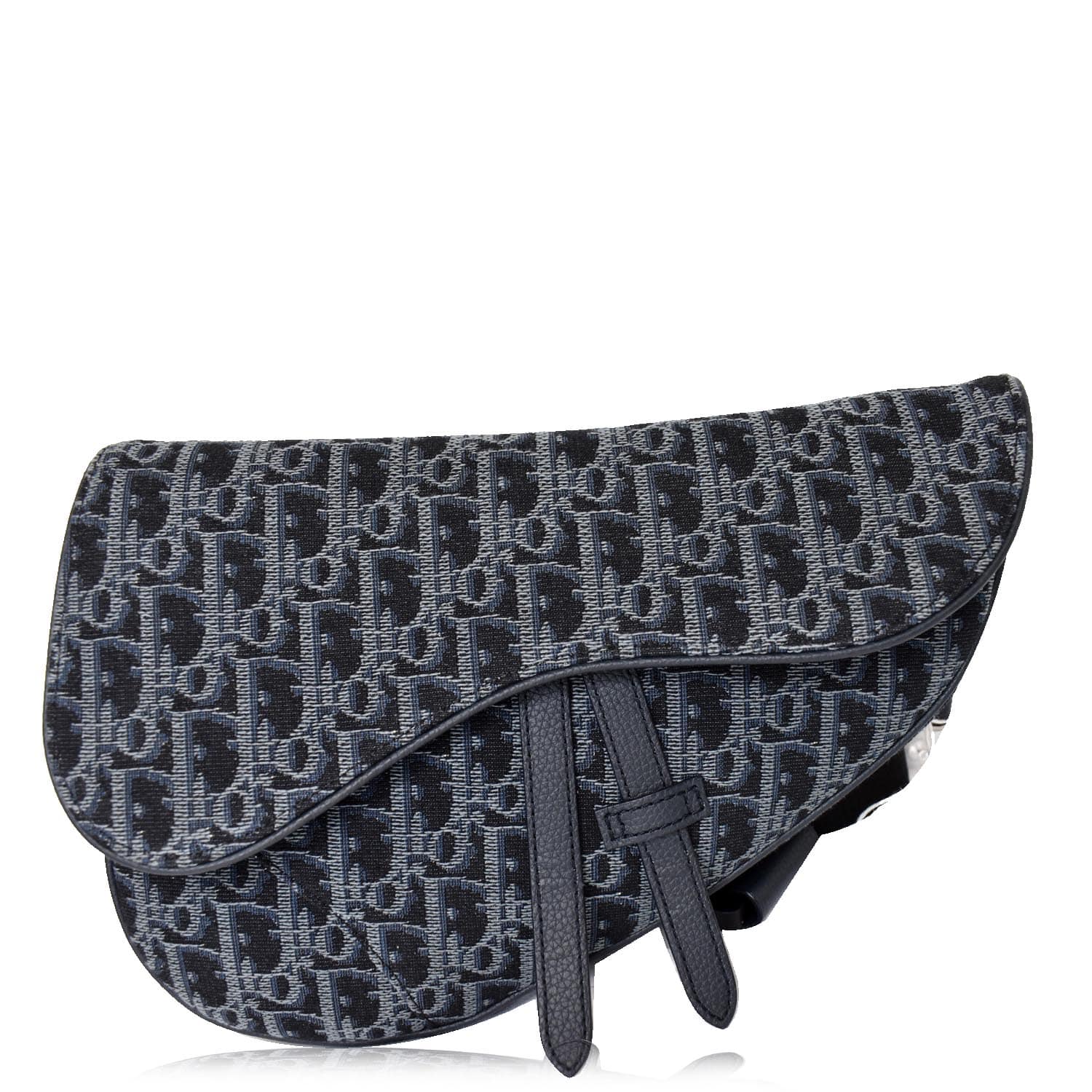 Dior Saddle Oblique Jacquard Crossbody Bag Black Crossbody Bag Black
