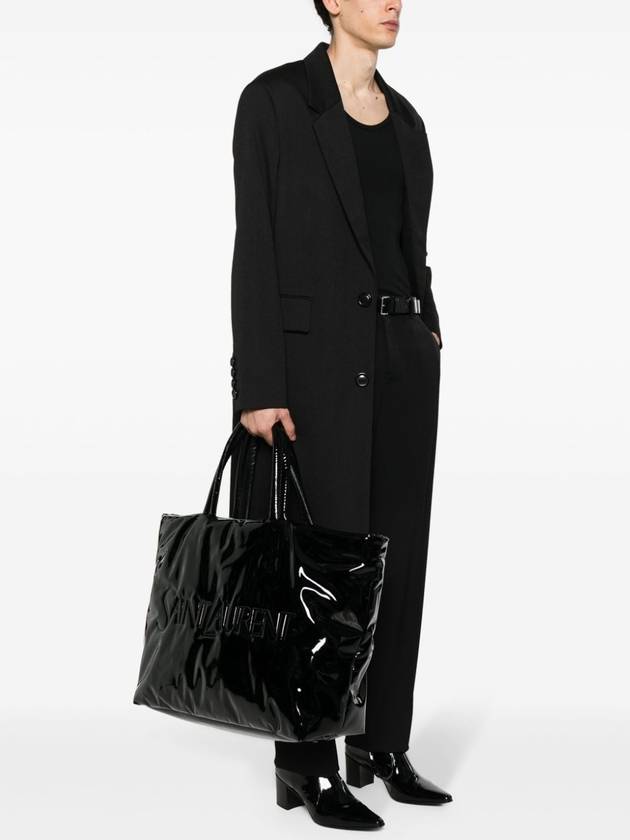 YSL Saint Laurent Luxury Trending Tote Bag Canvas Patent Black