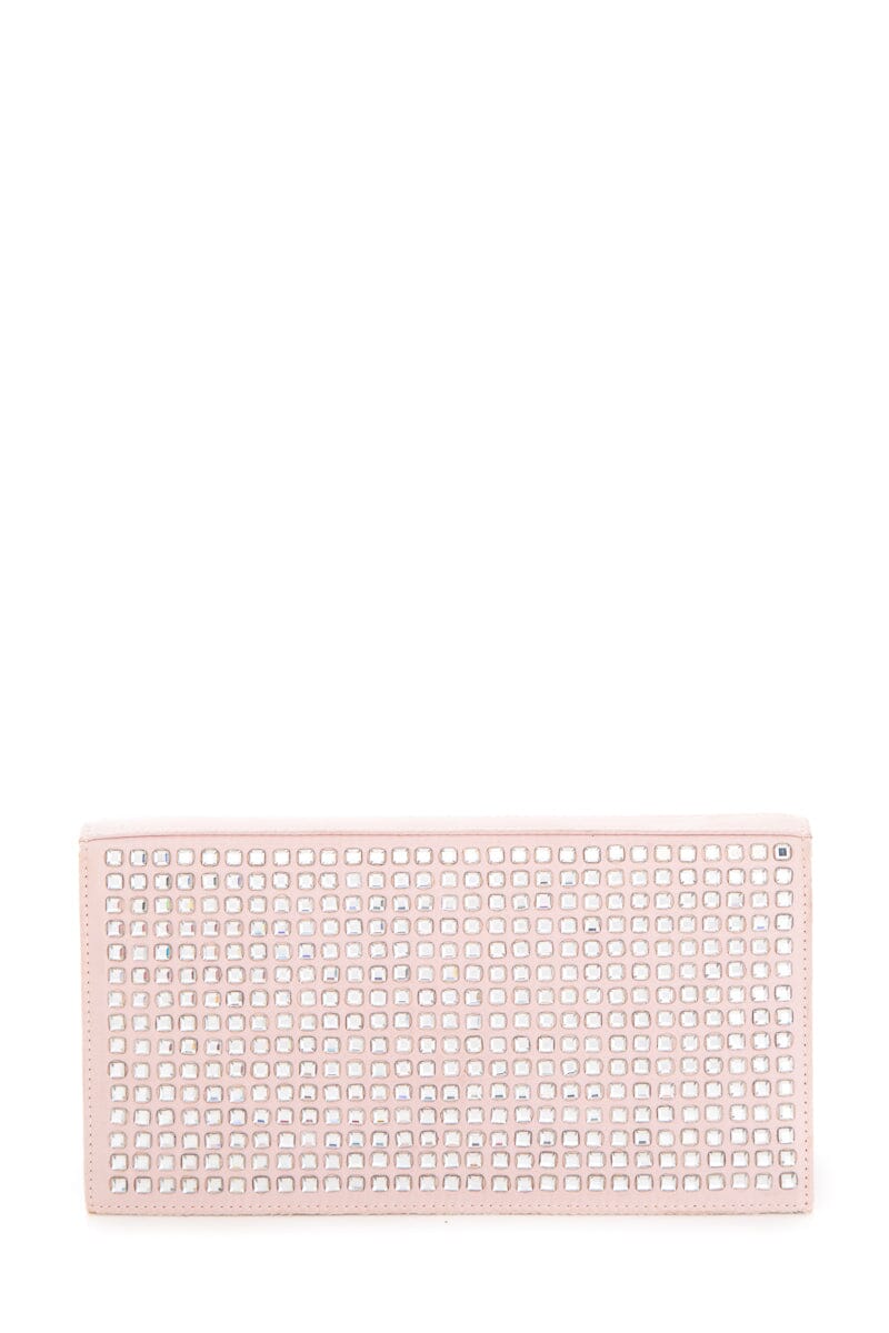 Gucci Pink Satin and Rhinestone Clutch