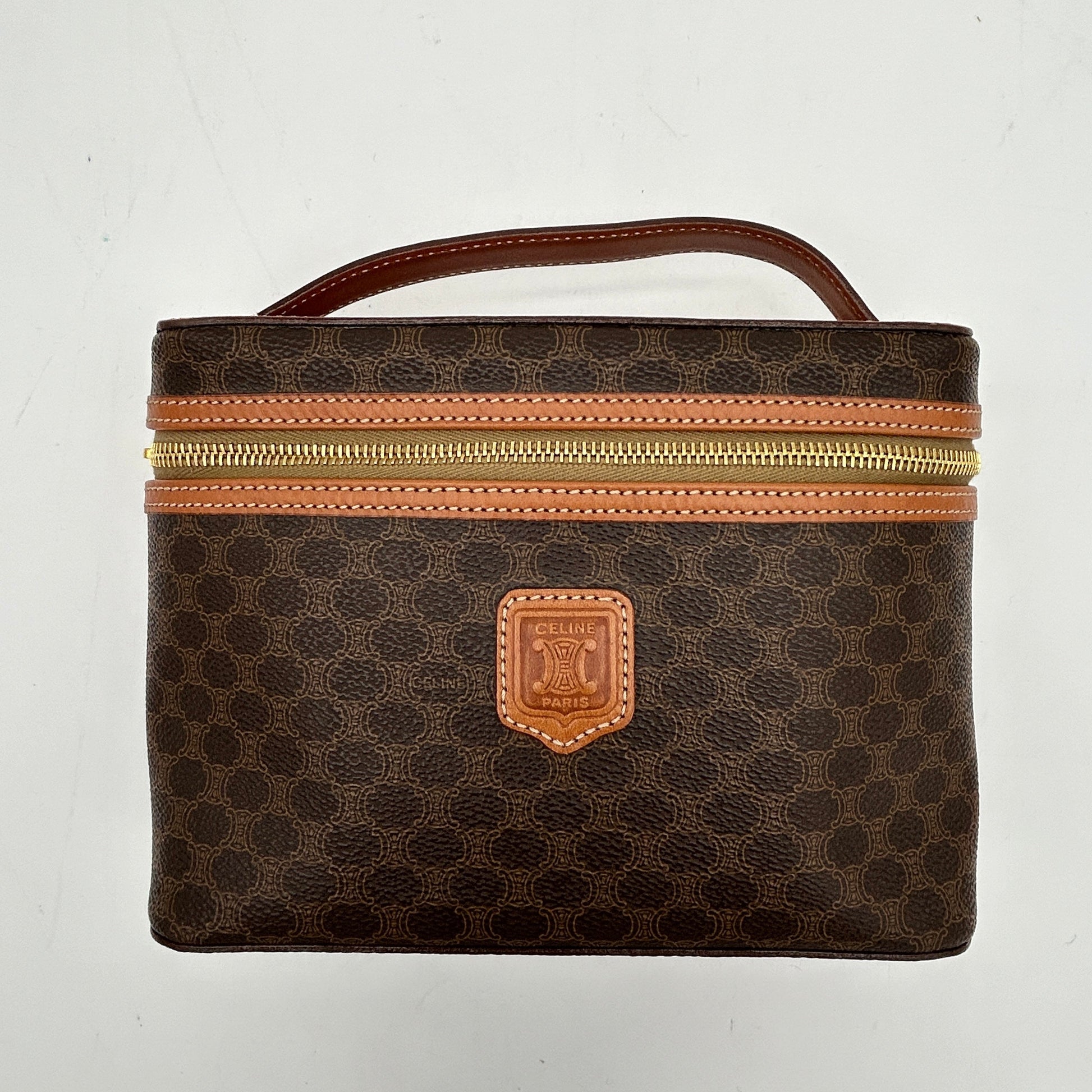 Luxury Macadam Pvc Handbag Leather Brown Travel Bag