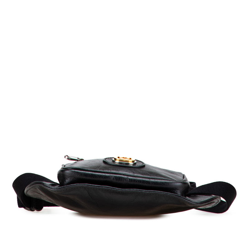 Gucci Interlocking Waist Bag Leather Travel Bag