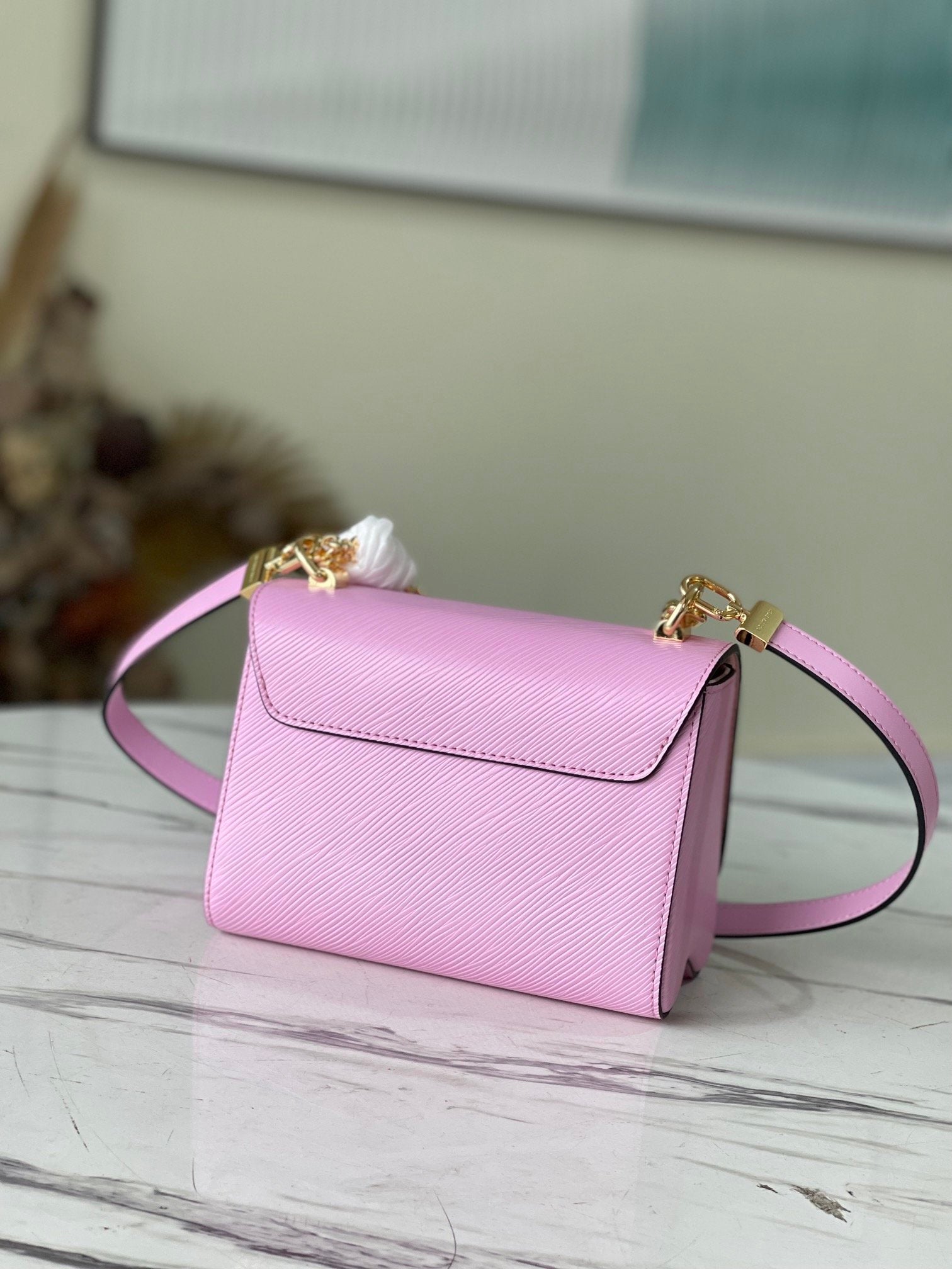 Top Quality Twist Pm Flower Wisteria Purple Monogram Crossbody Bag