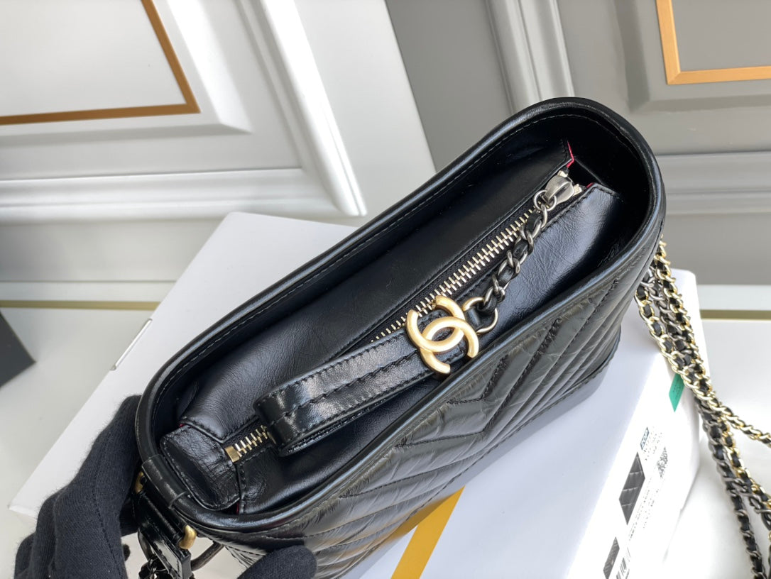 CHL CO-CO Gabrielle 7.8in 20cm Black Shoulder Bag