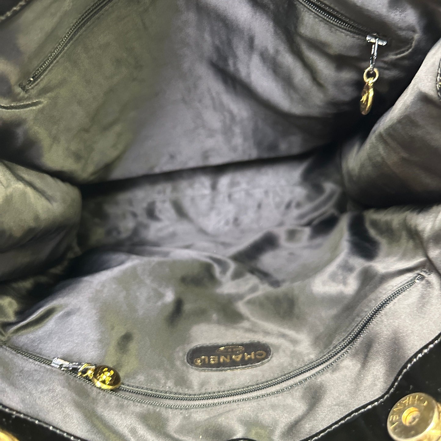 Chanel   Patent CC Tote - Black Shoulder Bags, Handbags LB
