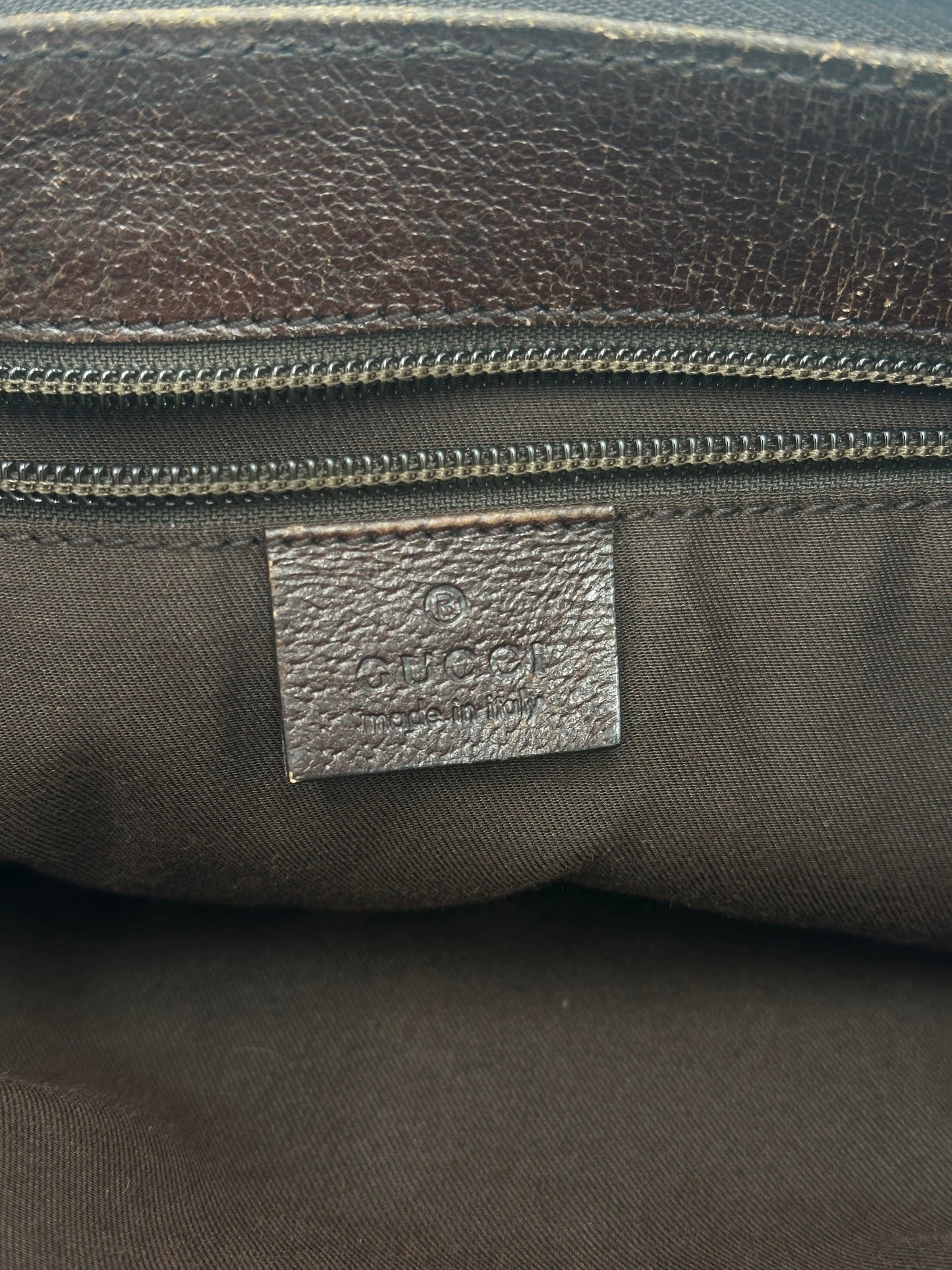 Gucci Front Pocket Messenger Bag Gg Canvas Beige Canvas Shoulder Bag Bag