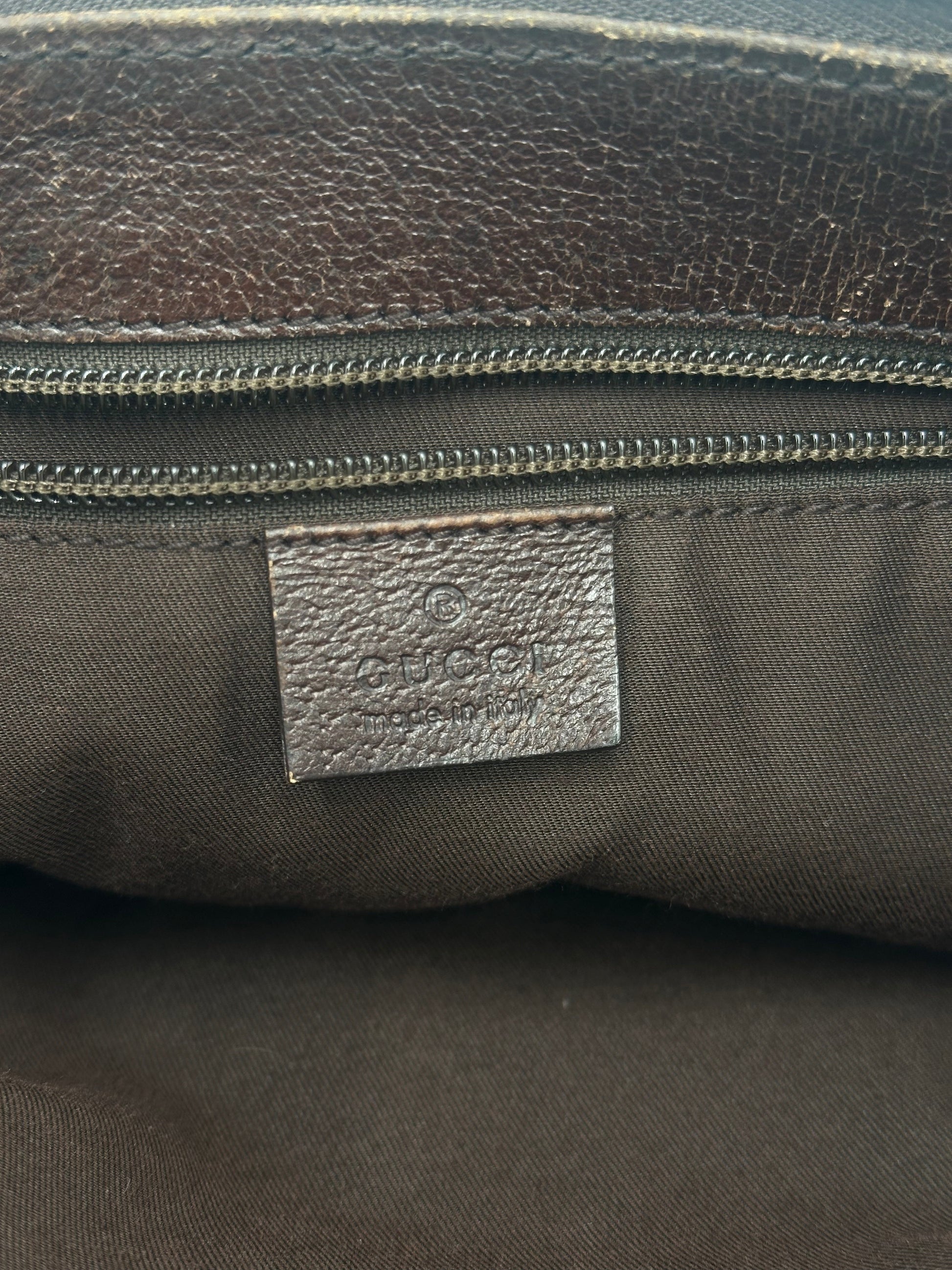 Gucci Front Pocket Messenger Bag Gg Canvas Beige Canvas Shoulder Bag Bag