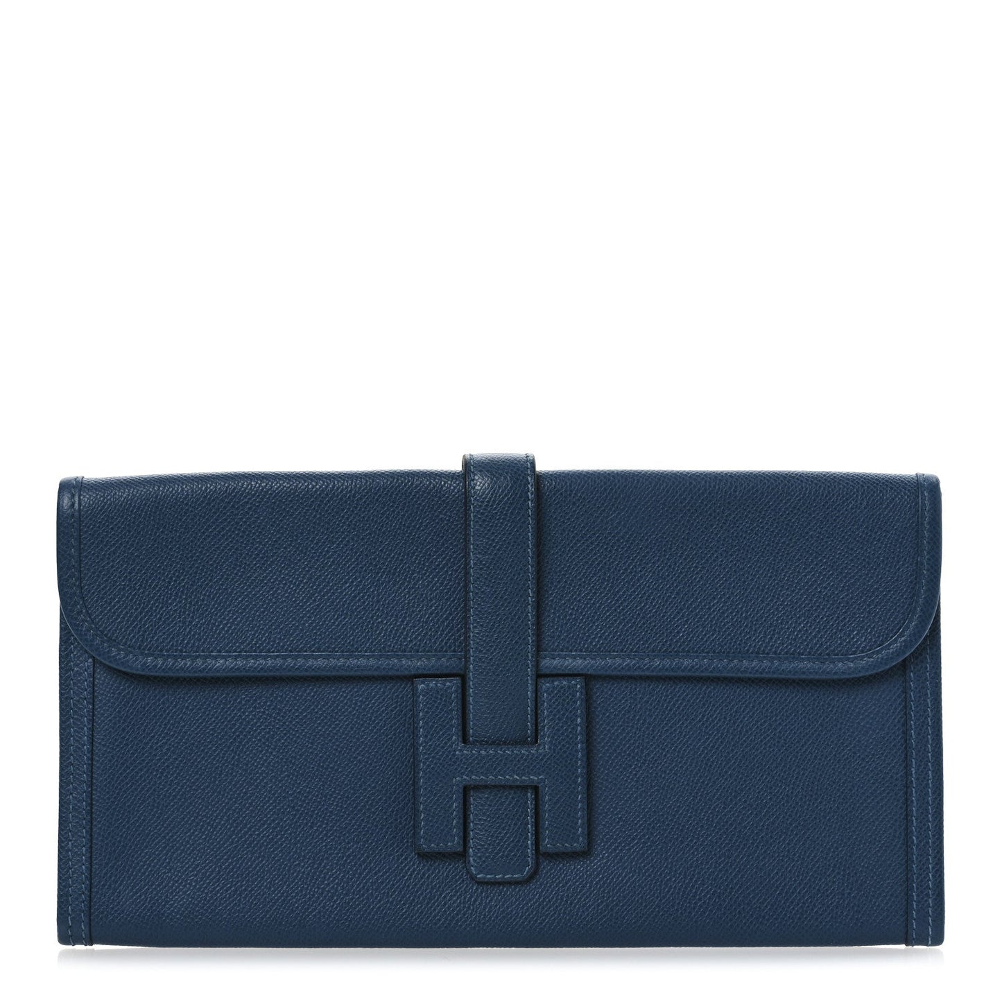 Hermes Epsom Jige Elan Clutch Bleu Thalassa Clutch Bag