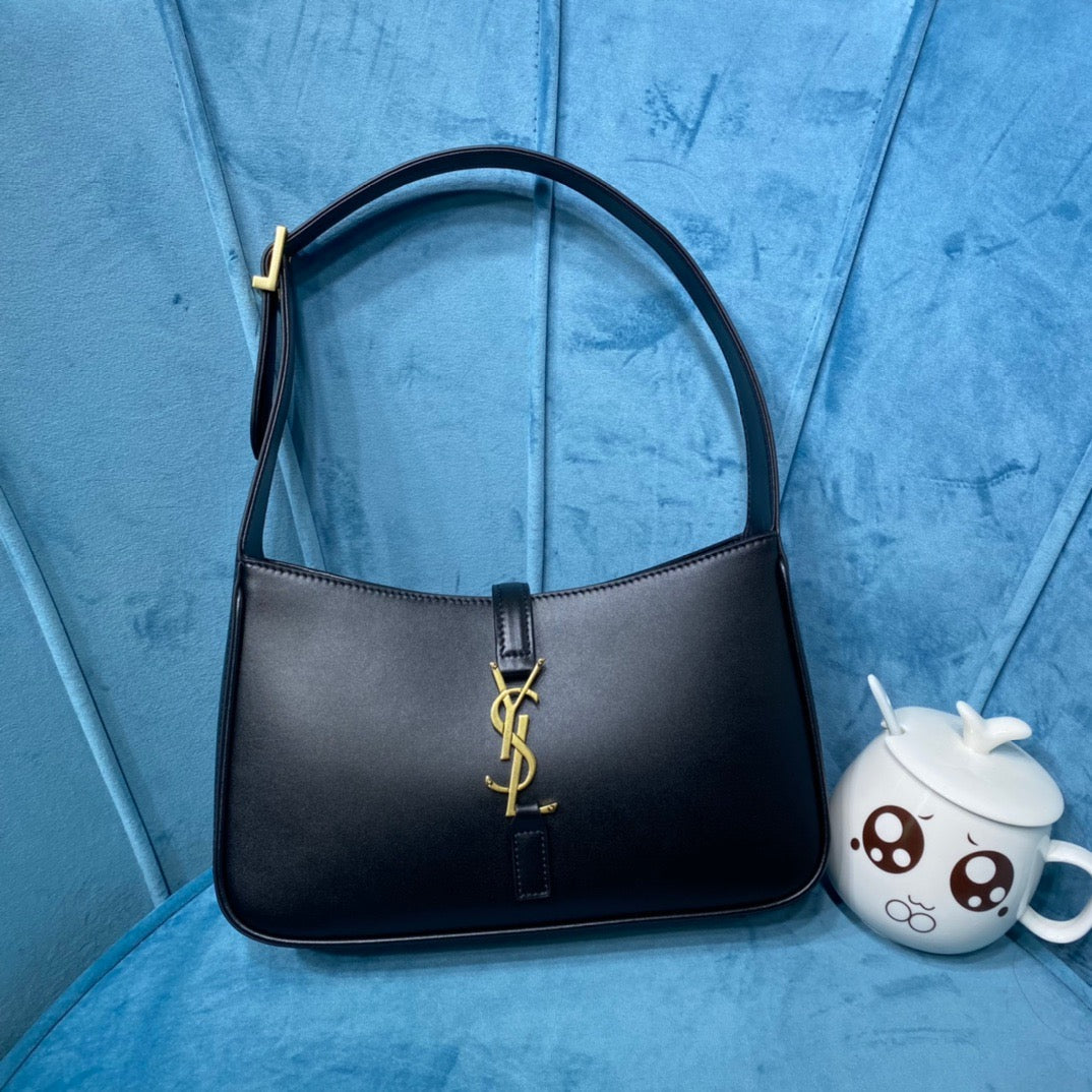 YSL Saint Laurent YSL Top Quality Le Hobo Bag In Black Shoulder Bag 6572282R20W1000 8003