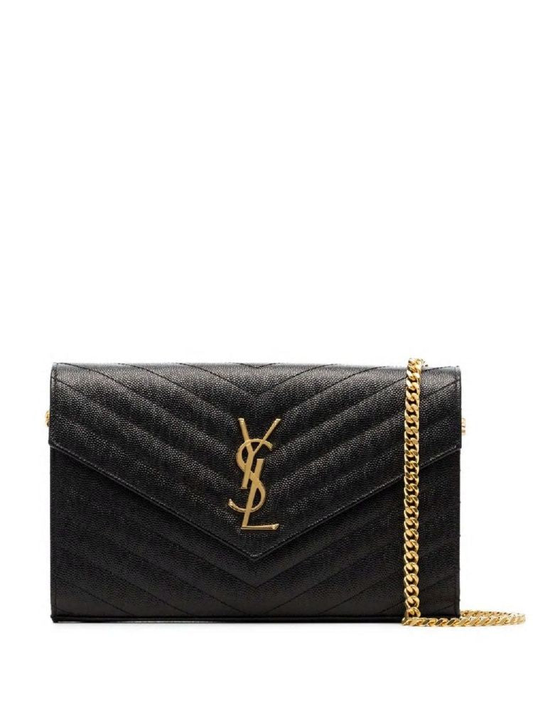 YSL Saint Laurent Saint Laurent Trending Women Cassandre Wallet In Black Chain Travel Bag