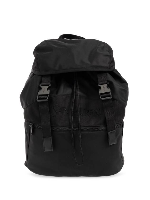 YSL Saint Laurent Saint Laurent Trending Backpack In Econyl And Leather Black