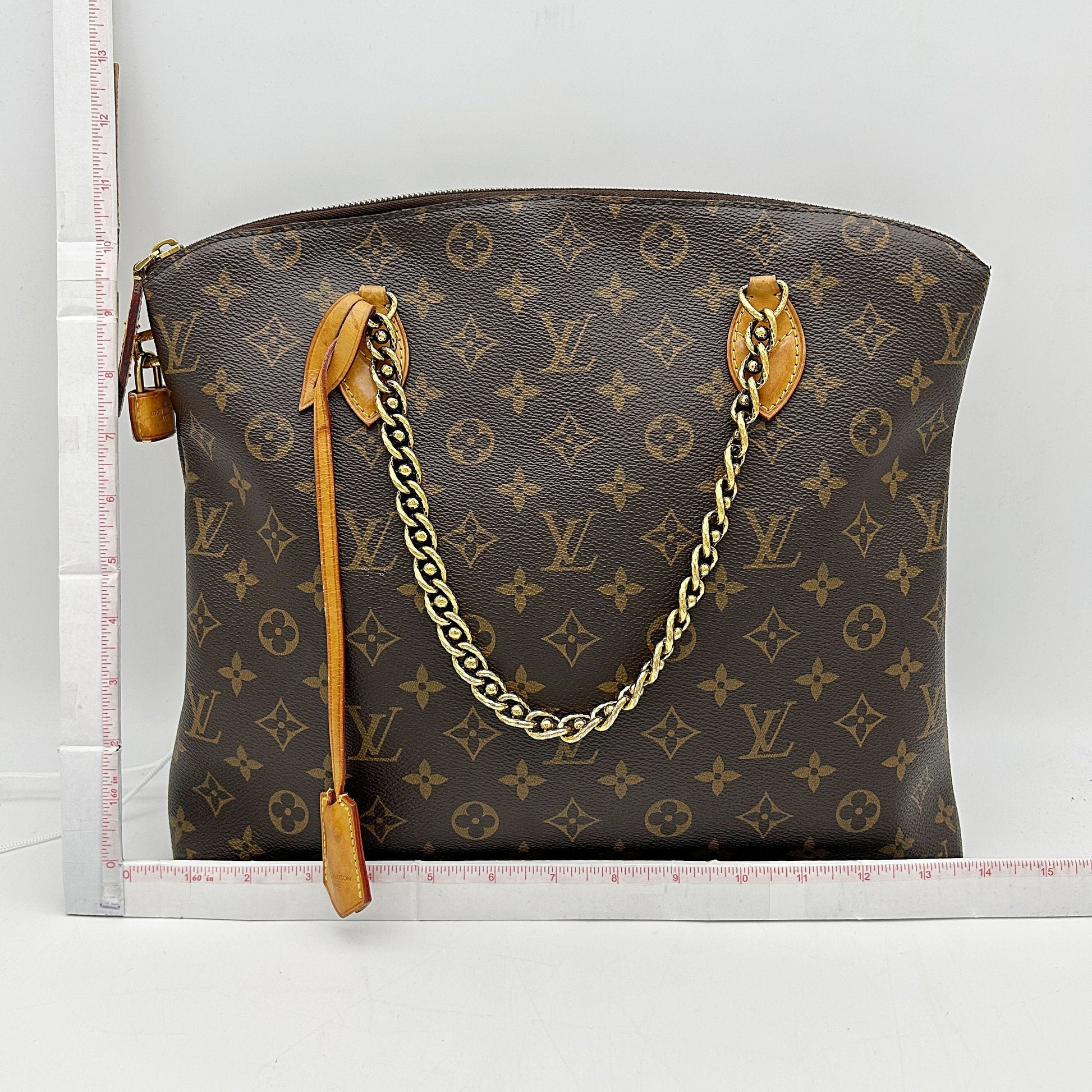 Louis Vuitton Monogram Lockit Chain MM - Brown Totes, Handbags LA3643