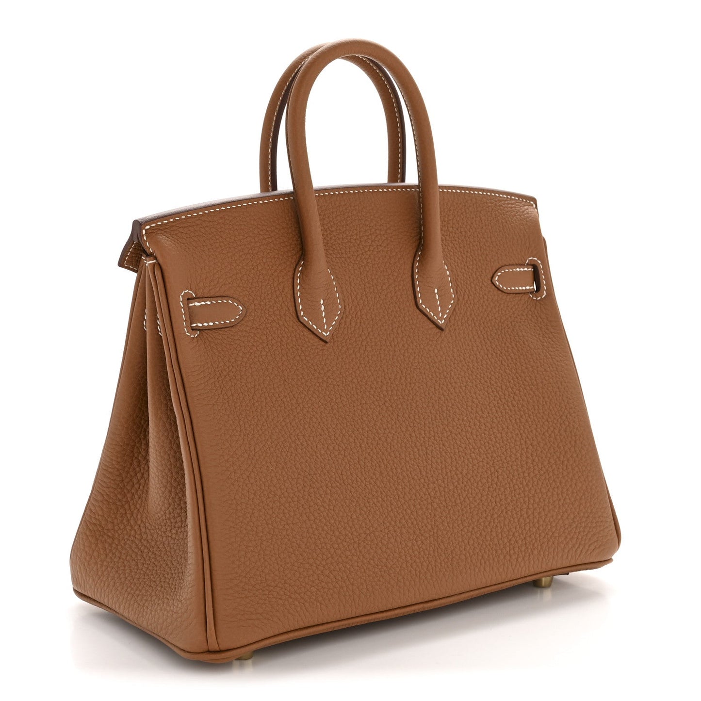 Hermes Togo Birkin Handbag Gold Travel Bag 25 Gold 1763324