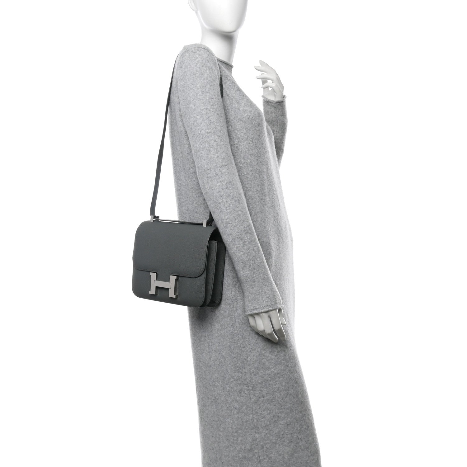 Hermes Epsom Constance Vert Amande Handbag Travel Bag