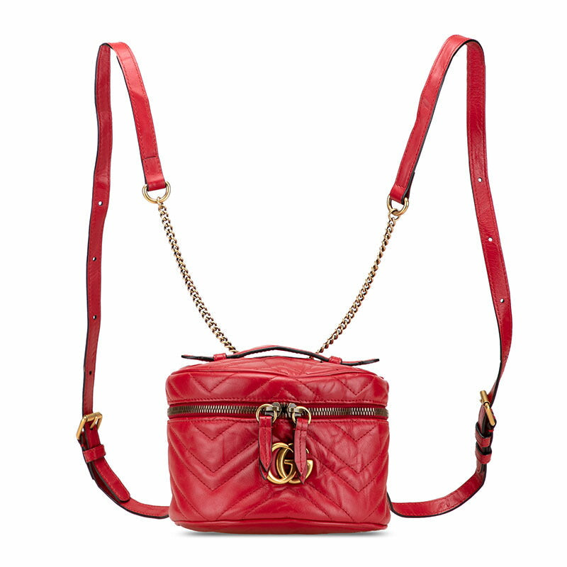 Gucci Marmont Backpack Leather Backpack 3