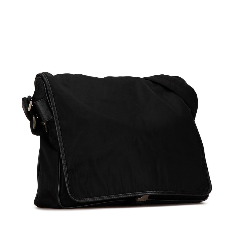 Prada Triangle Plate Shoulder Bag Nylon Logo Messenger Bag V158