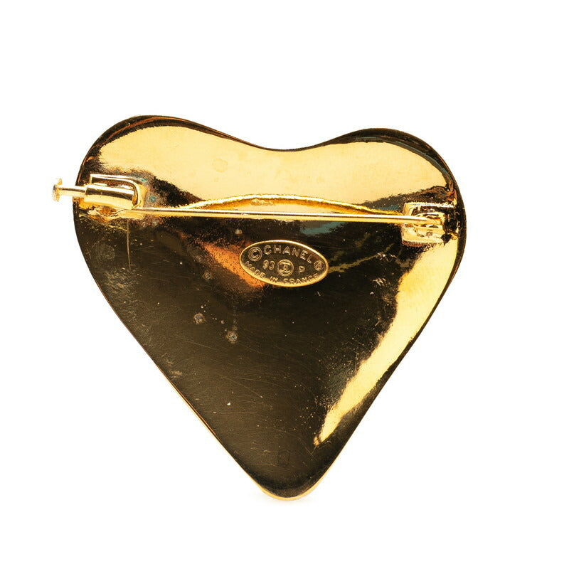 Chanel Coco Mark Heart Motif Brooch