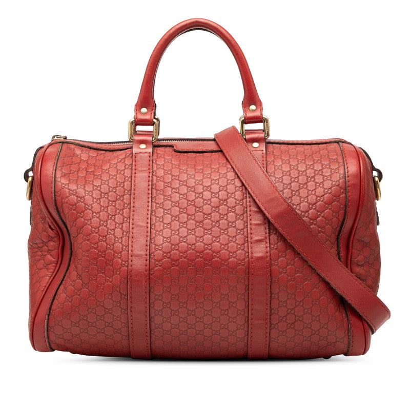 Gucci ssima 2Way Handbag Leather Travel Bag