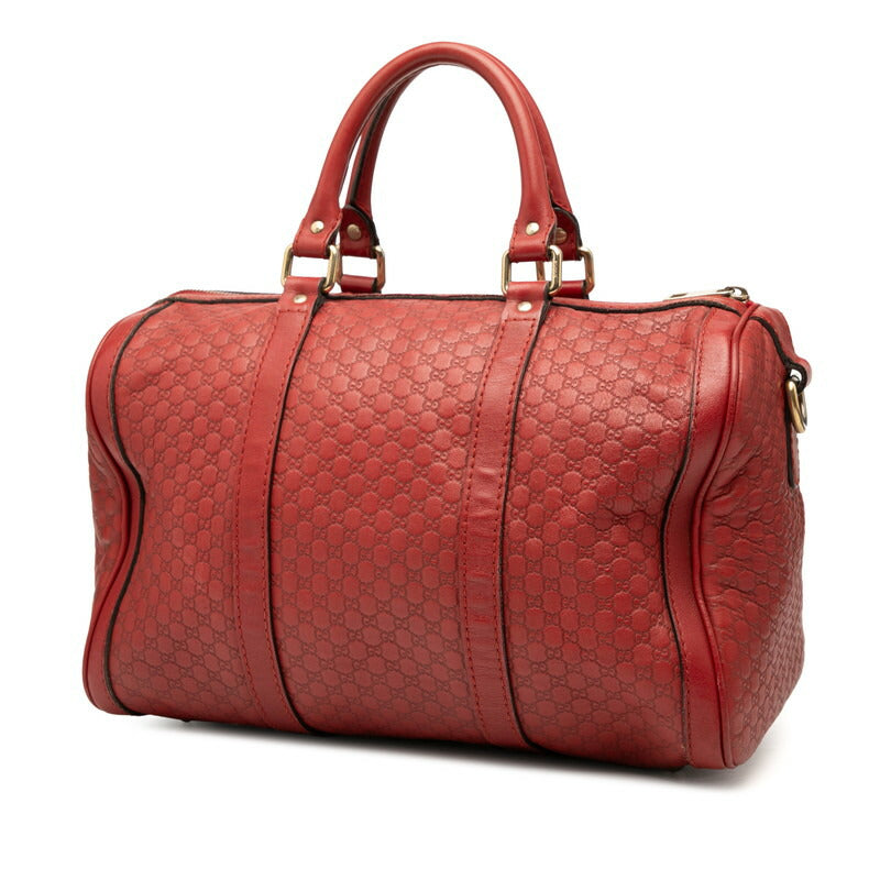 Gucci ssima 2Way Handbag Leather Travel Bag