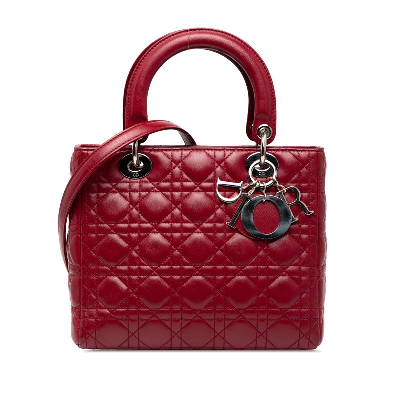 Dior Lady Cannage 2Way Bag Leather Travel Bag 2Way Bag 4