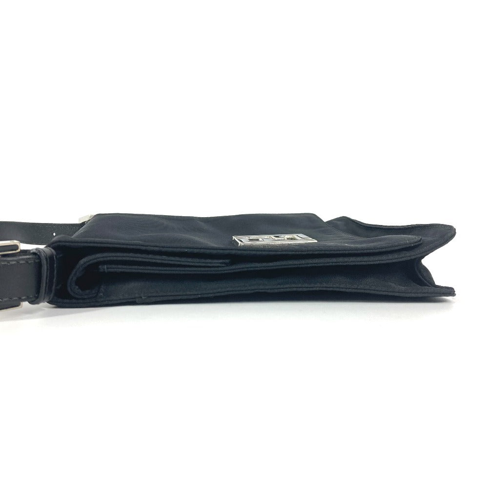 Fendi Shoulder Bag Ff Unisex Unisex Nylon Black Logo