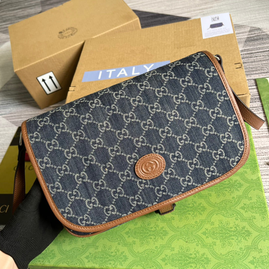 gg Children’s gg Messenger Dark Denim Blue Messenger Bag