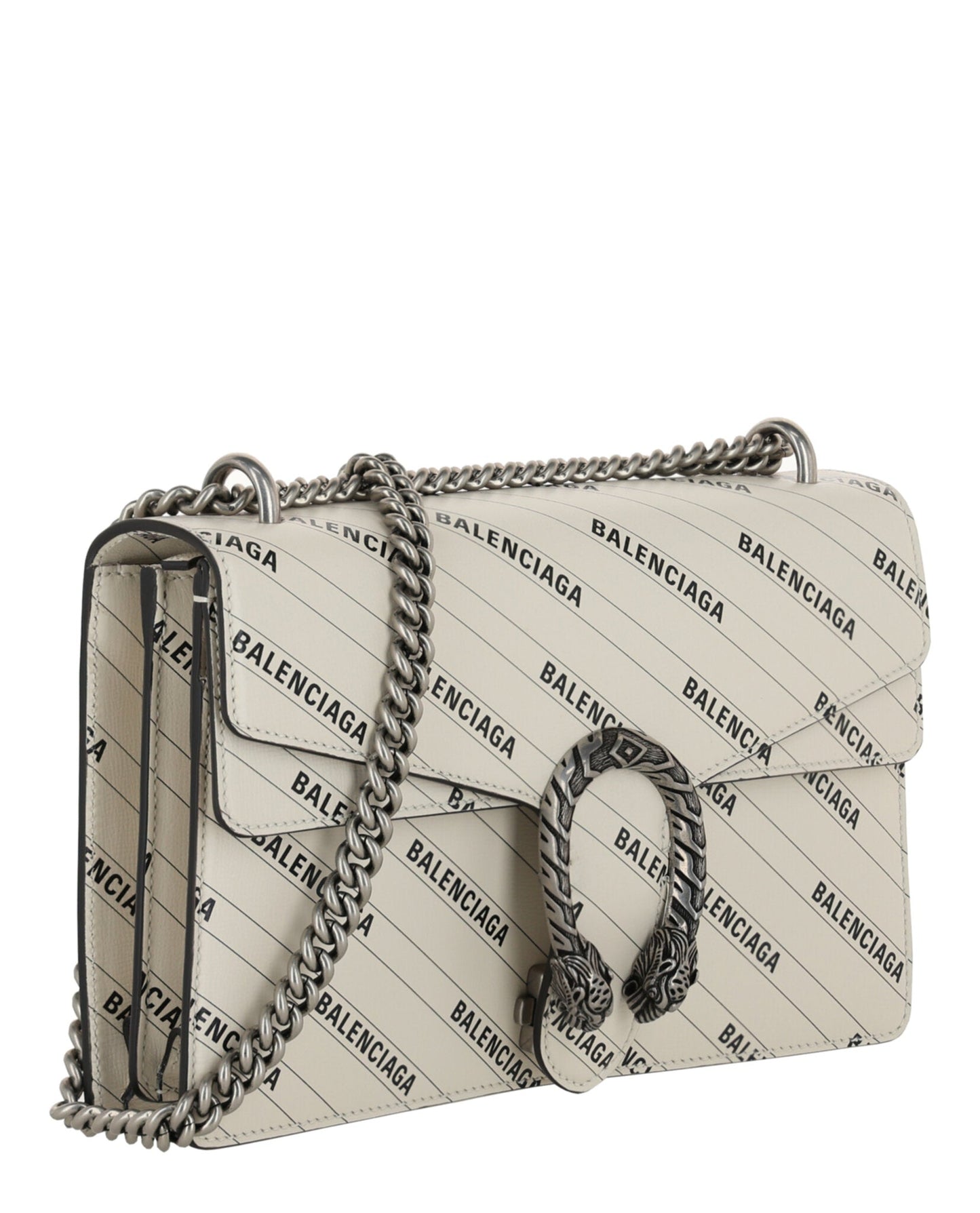 Gucci Womens X Balenciaga Logo Print Dionysus Shoulder Bag