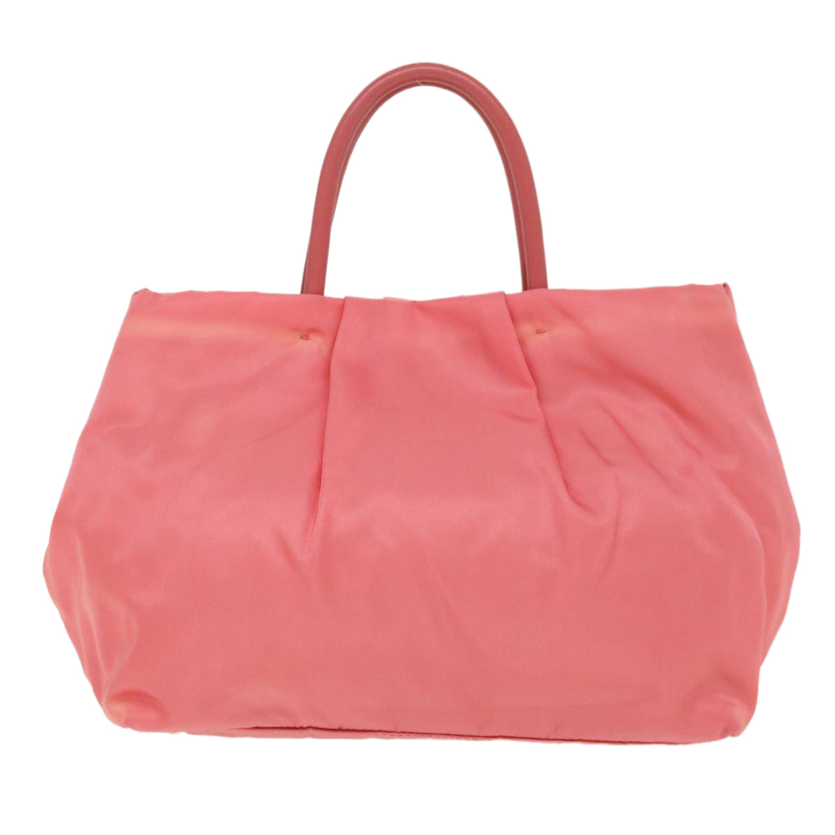 Prada Hand Bag Nylon Pink Travel Bag