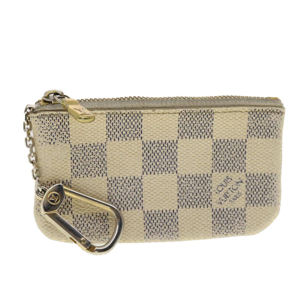 LOUIS VUITTON Damier Azur Pochette Cles Coin Purse N62659 LV 40068