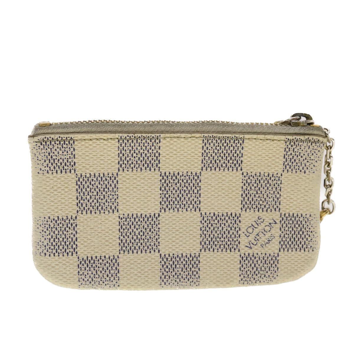 LOUIS VUITTON Damier Azur Pochette Cles Coin Purse N62659 LV 40068