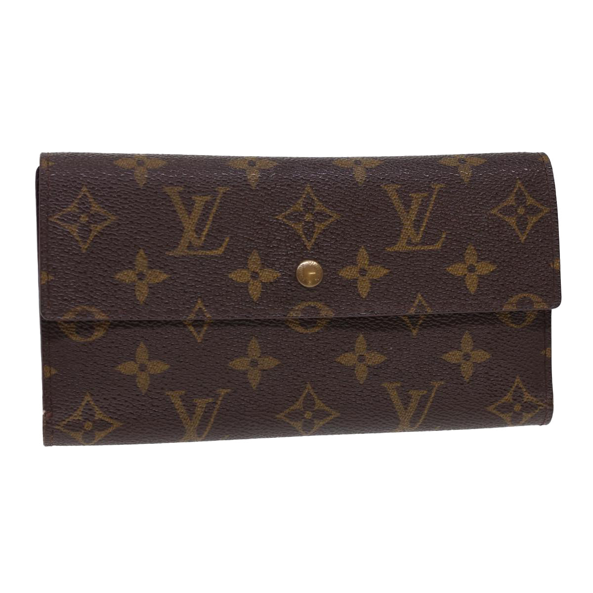 Louis Vuitton Monogram Portefeuille International Long Wallet Style 2