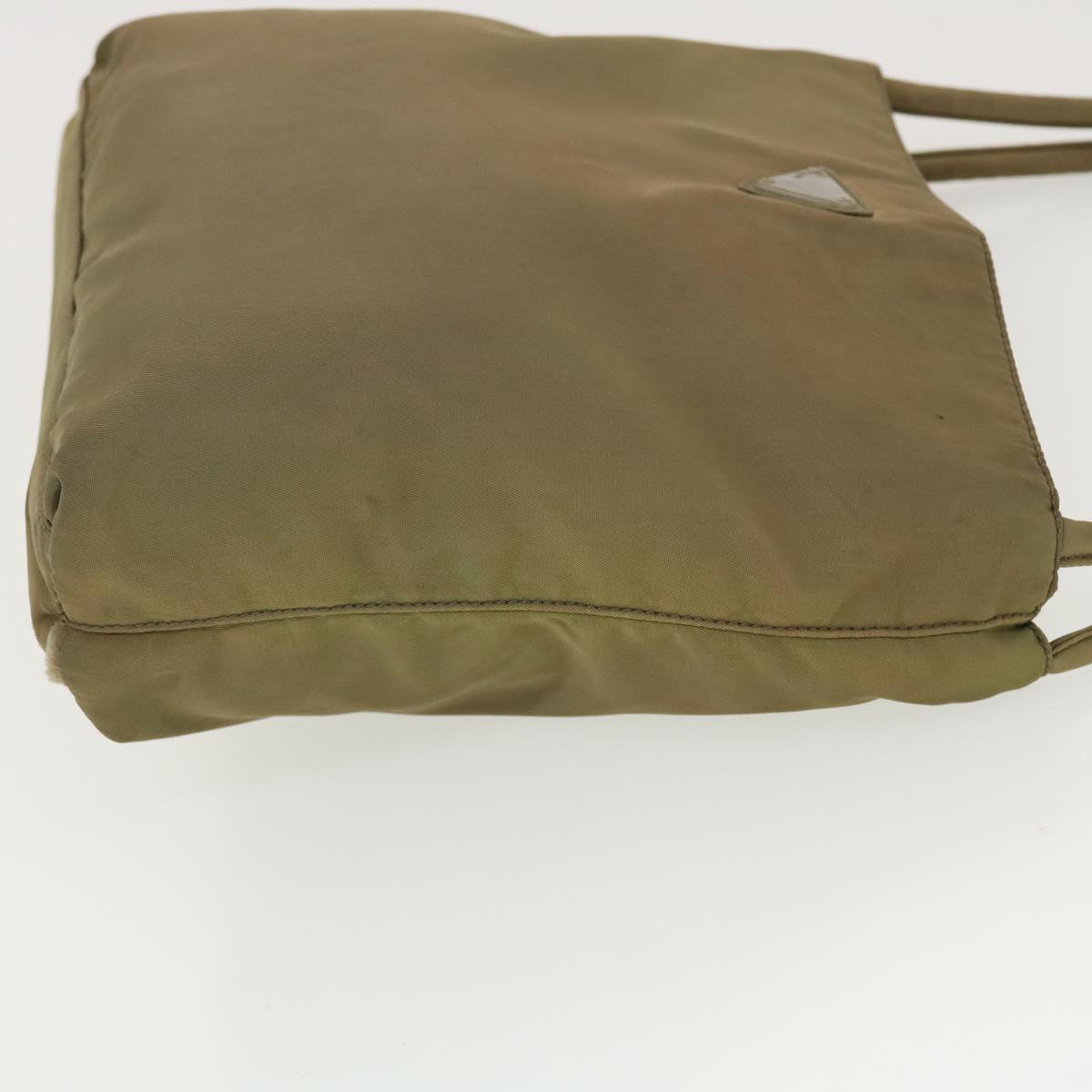 Prada Hand Bag Khaki Nylon Travel Bag Nylon Khaki 40088