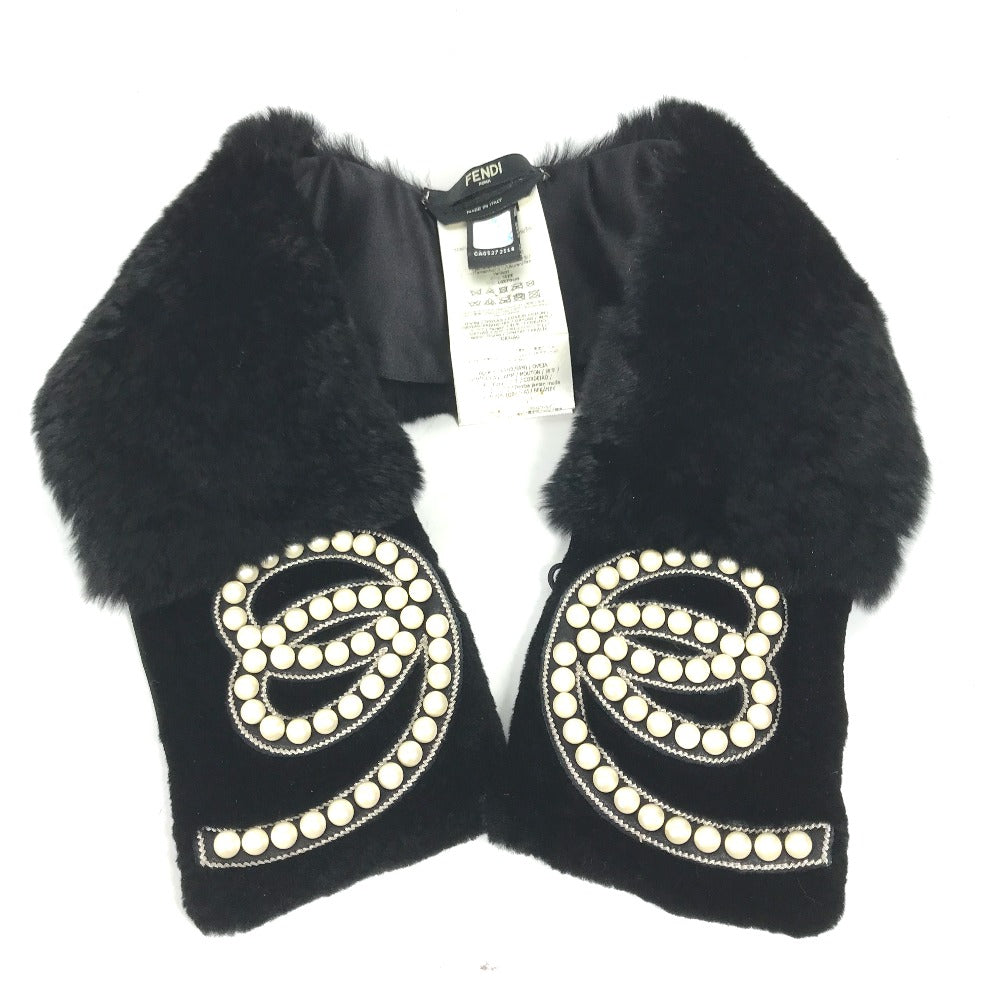 Fendi Other Fashion Goods Orirag Silk Accessories Pearl Collar Black Travel Bag