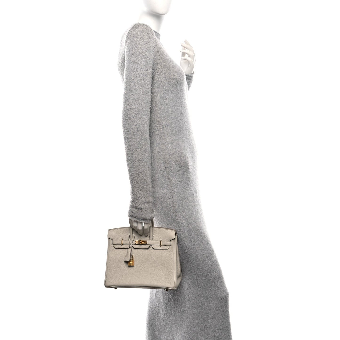 Hermes Togo Birkin Beton Handbag Travel Bag 25 Beton 1760460