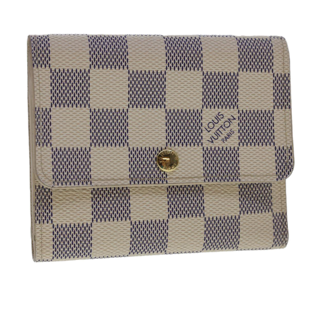 Louis Vuitton Damier Azur Portefeuille Anais Trifold Wallet LV