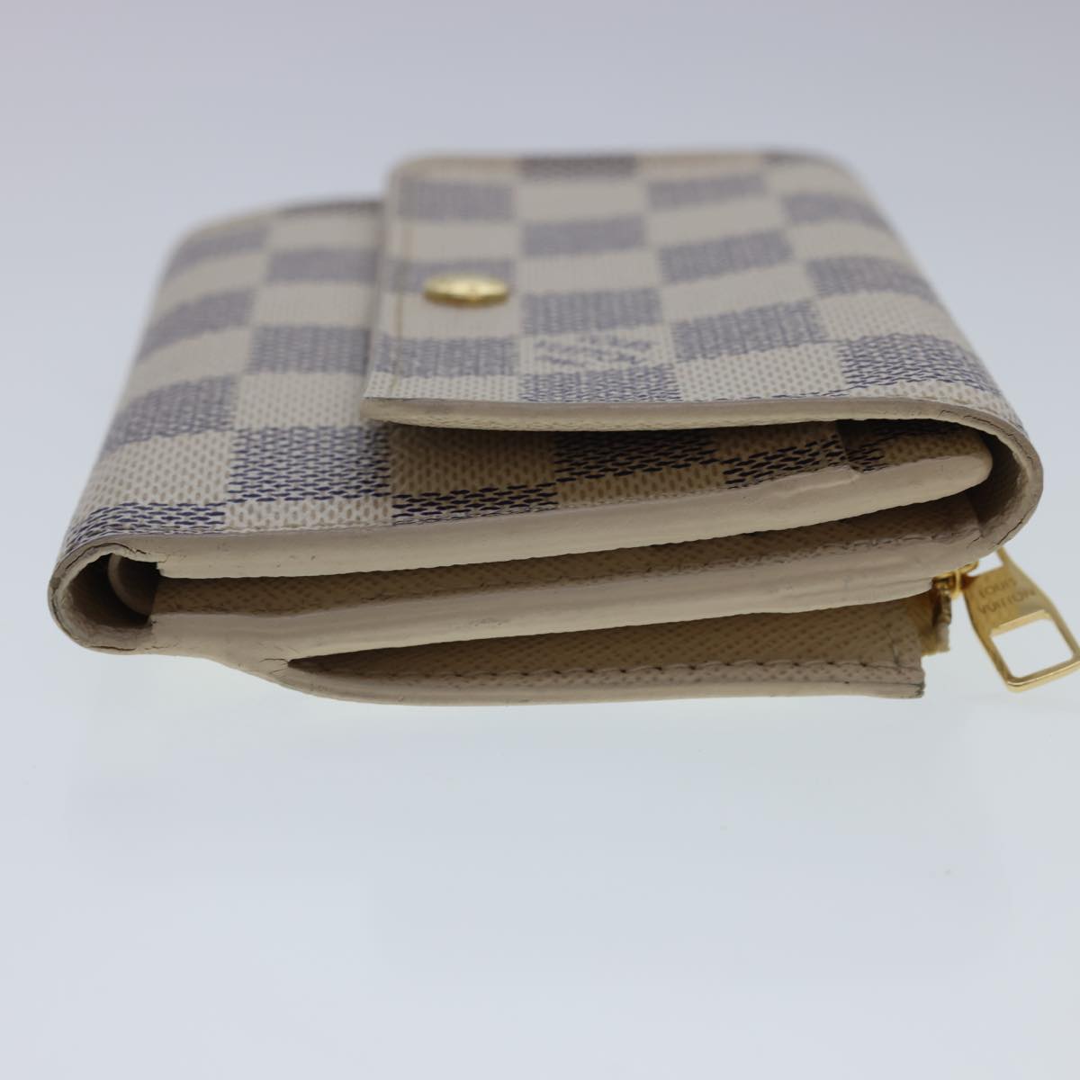 Louis Vuitton Damier Azur Portefeuille Anais Trifold Wallet LV