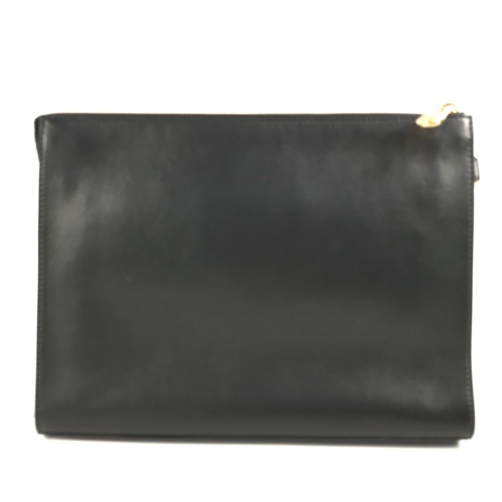Fendi Clutch Bag Versace Versace Collaboration Fendace Fendace Women Leather Black Logo