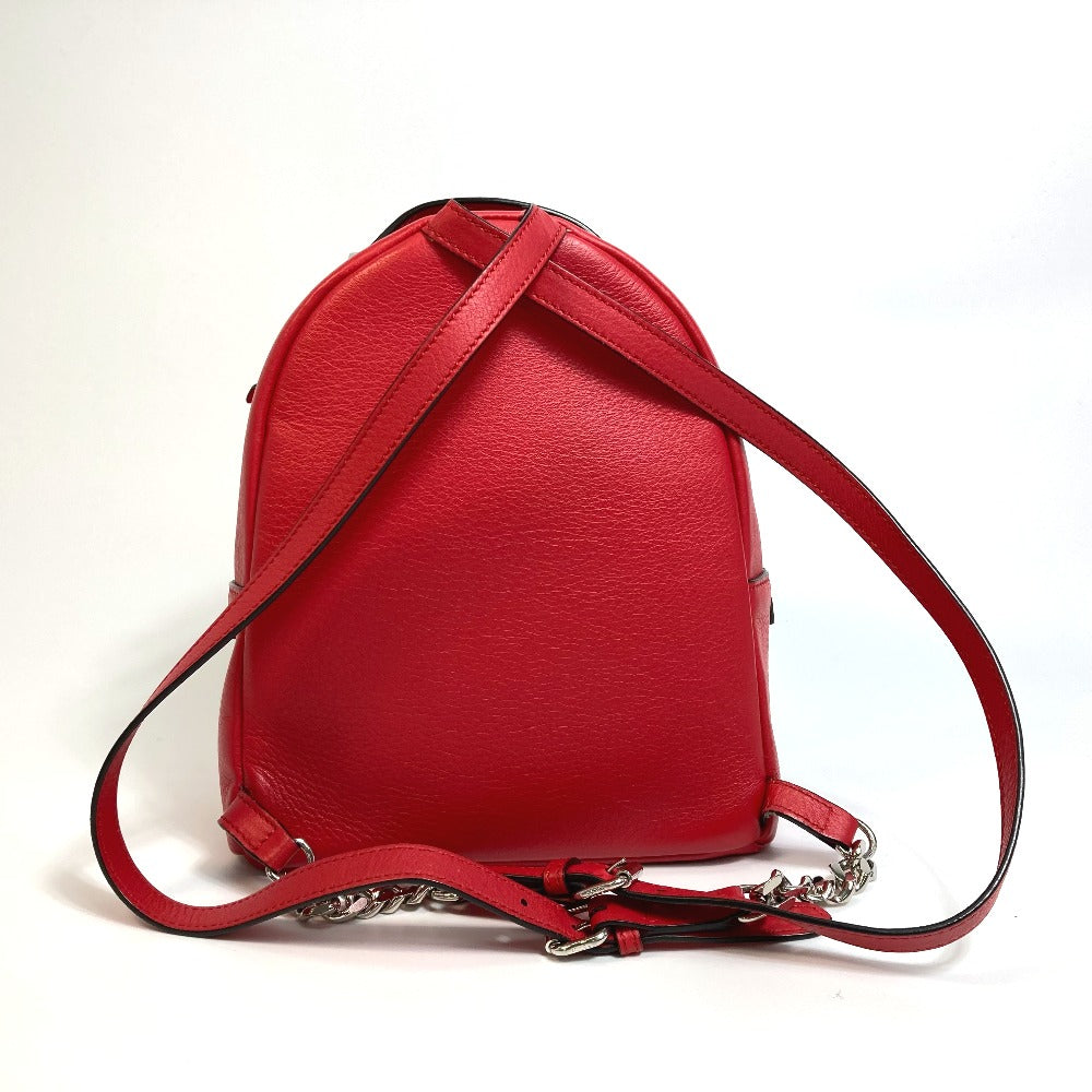 Fendi Backpack 8Bz038 Valentine Limited Color Studs Backpack Women Leather Red Mini