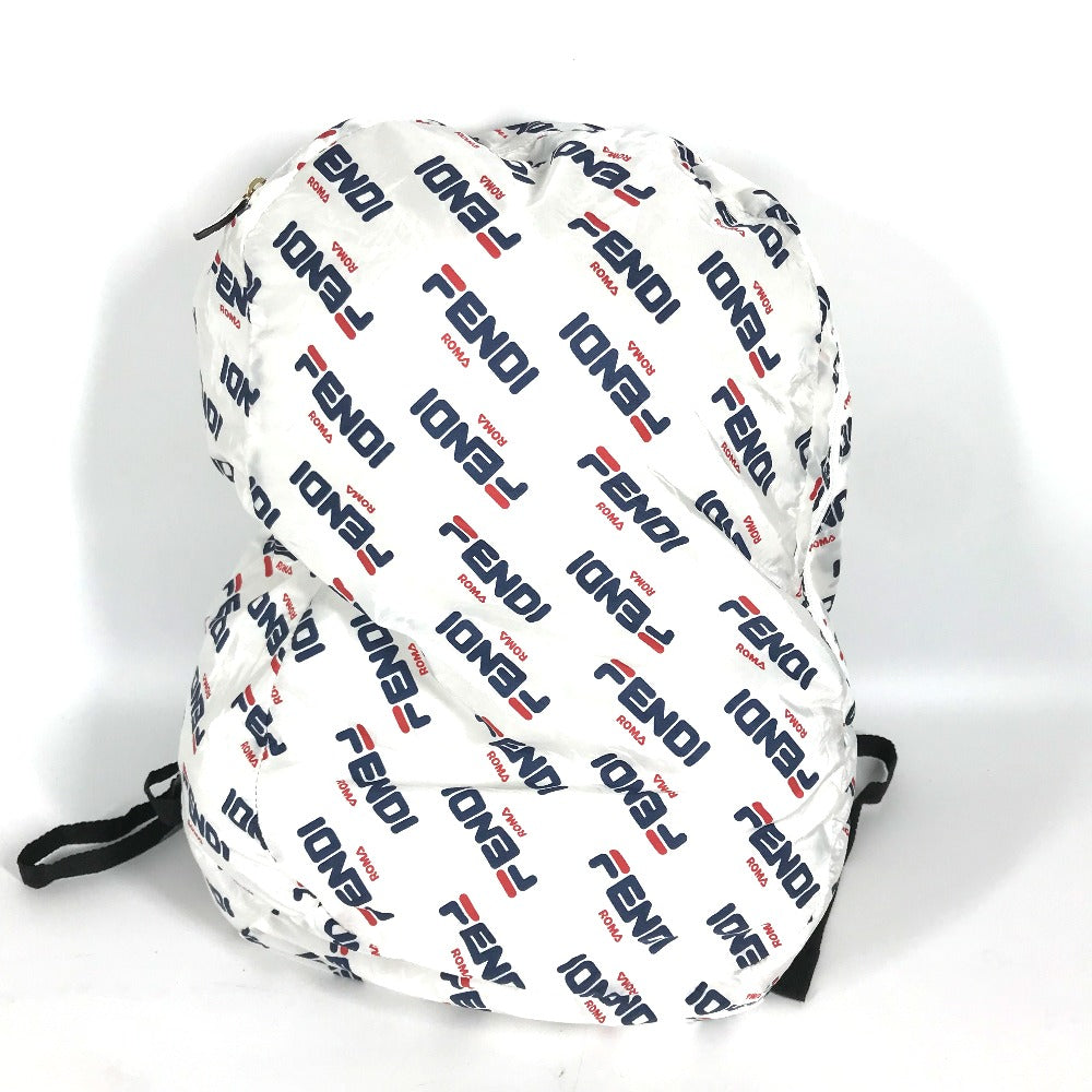 Fendi Backpack Backpack Bag Fila Collaboration Nylon White
