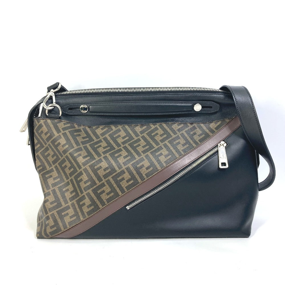 Fendi Handbag 8Bh253 Pvc Zucca Briefcase Mens Brown Travel Bag