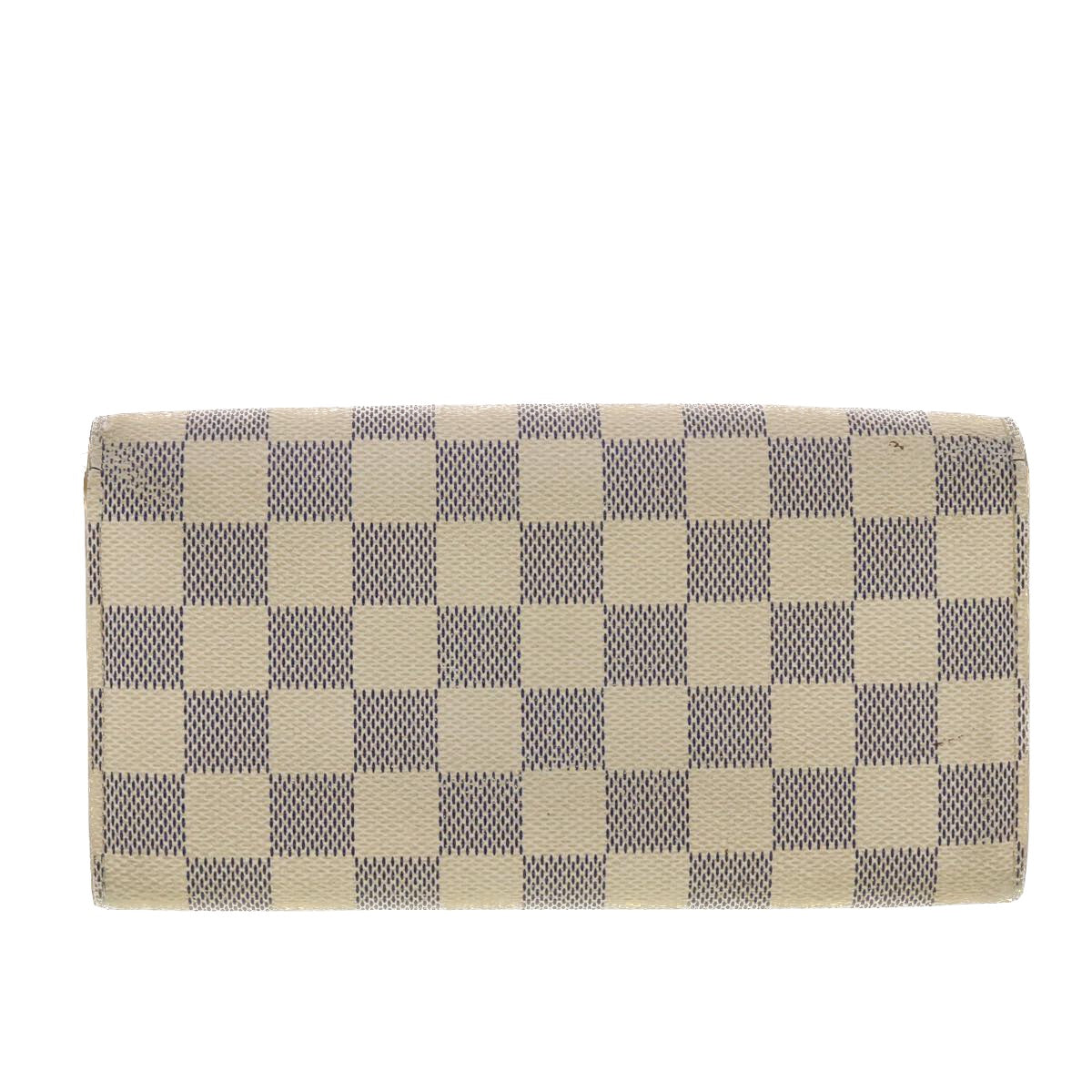 Louis Vuitton Damier Azur Portefeuille Sarah Long Wallet LV Style 3