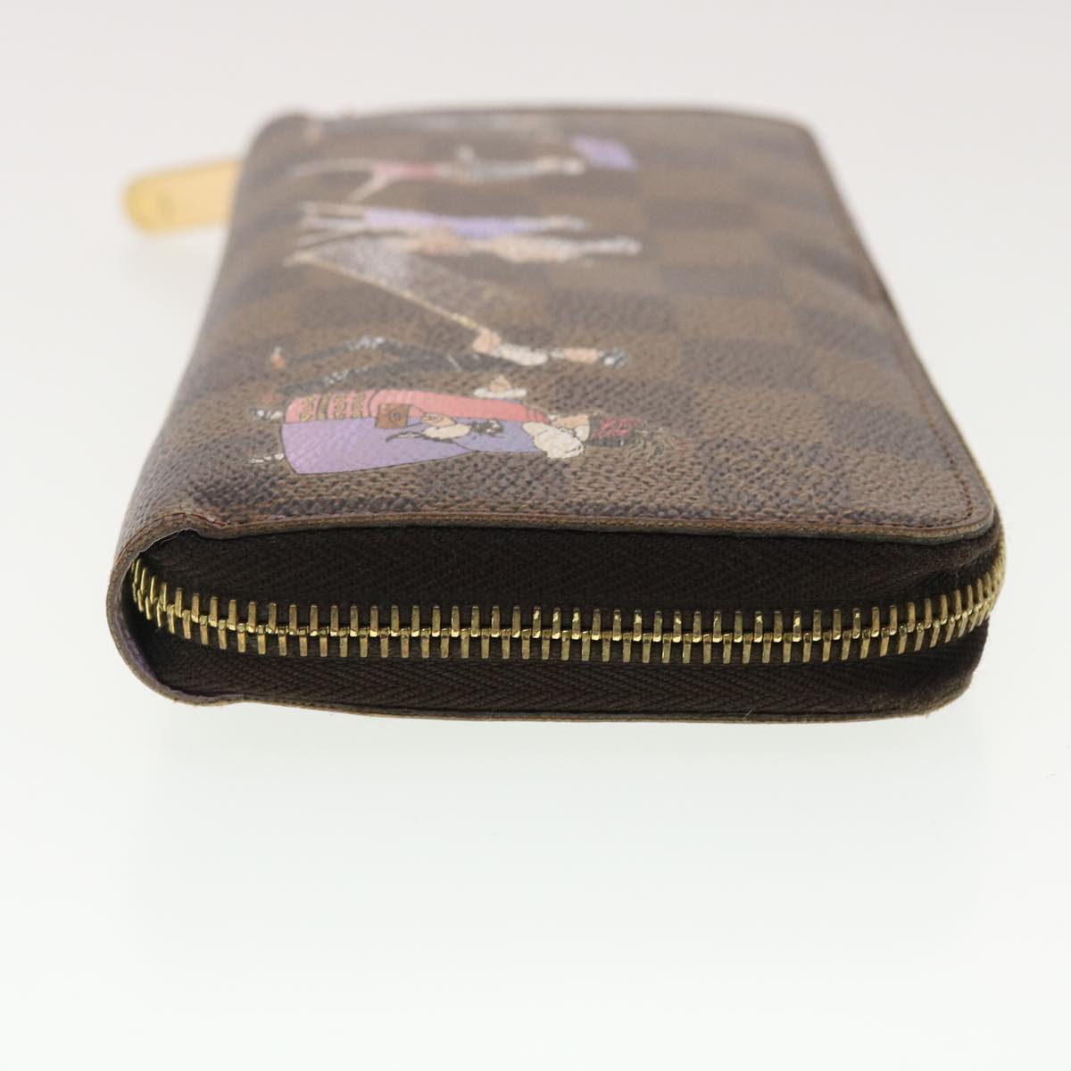 Louis Vuitton Damier Ebene Zippy Wallet Long Wallet LV