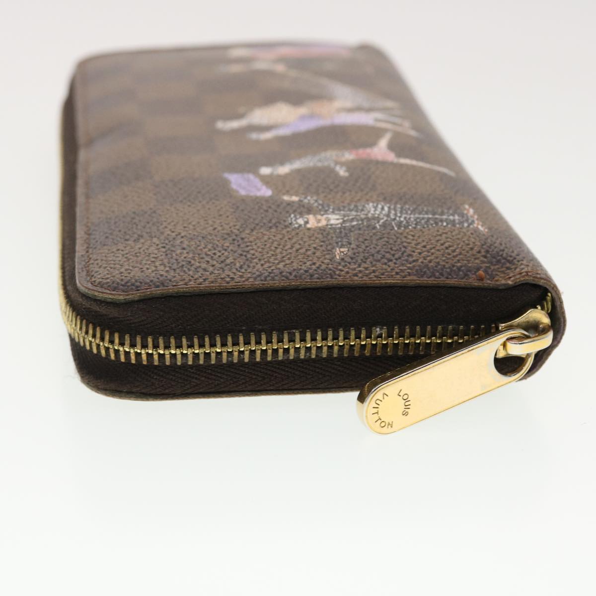 Louis Vuitton Damier Ebene Zippy Wallet Long Wallet LV