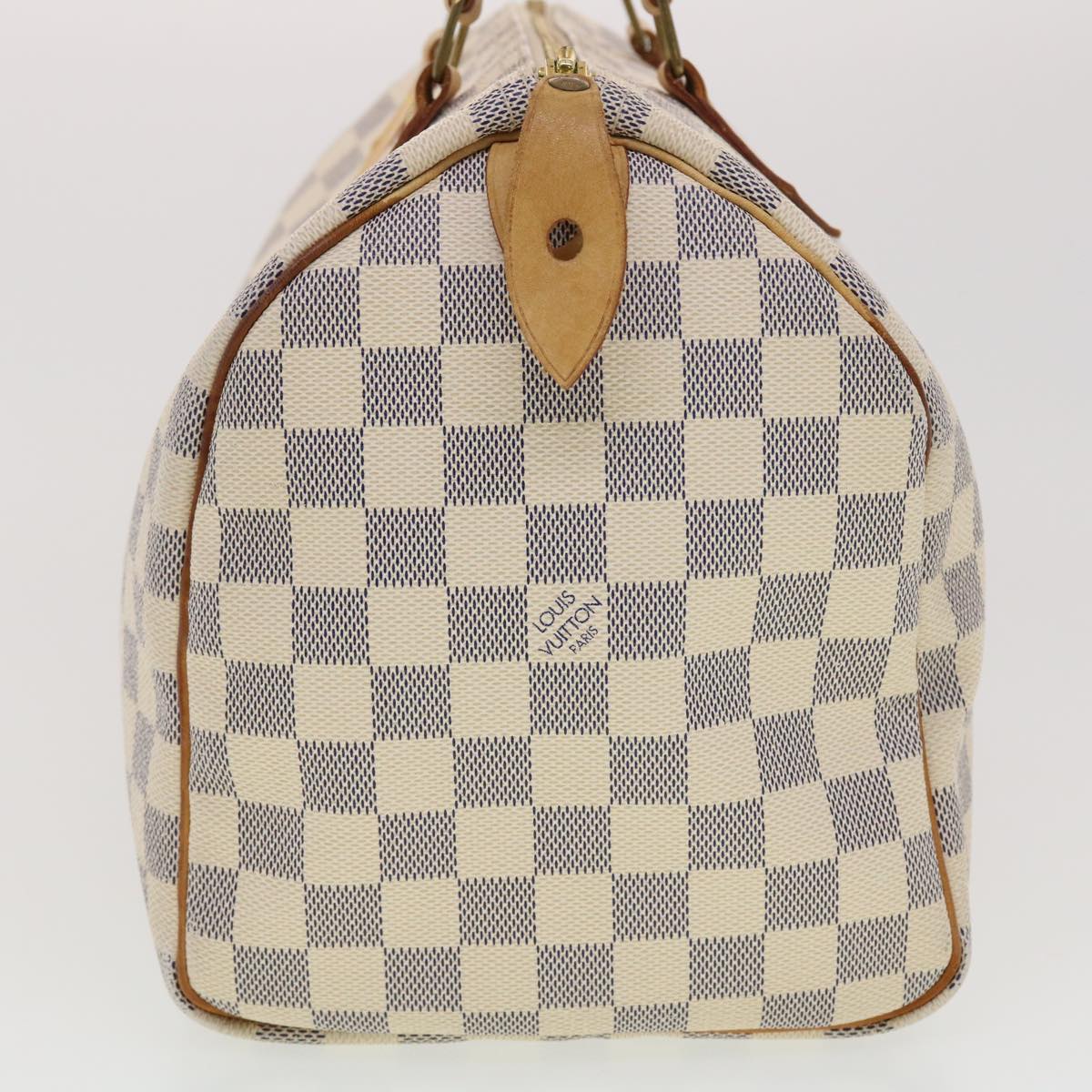 LOUIS VUITTON Damier Azur Speedy 30 Hand Bag N41533 LV 40313