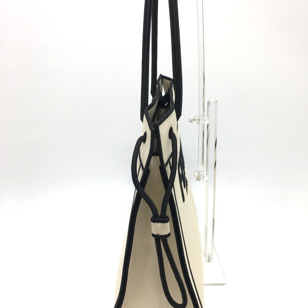 Fendi Tote Bag 8Bh379 Rome Shopper Women Canvas Black Beige